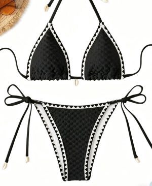 <h1 class="product_title entry-title">Women's Sexy Printed Multi-Color Drawstring Bikini Swimsuit</h1> - Image 9