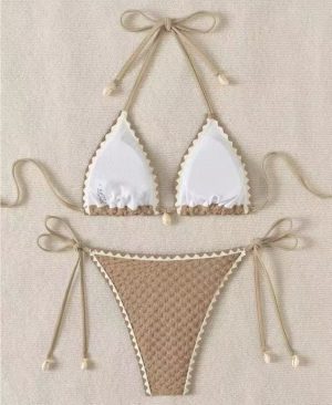 <h1 class="product_title entry-title">Women's Sexy Printed Multi-Color Drawstring Bikini Swimsuit</h1> - Image 5