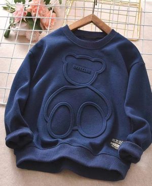 <h1 class="product_title entry-title">Long Sleeved T Shirt Children Plus Velvet Bottoming Shirt</h1> - Image 5