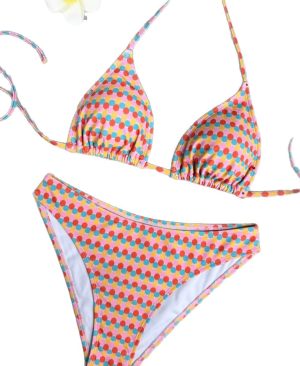 <h1 class="product_title entry-title">Printed Triangle-bra Bikini Swimsuit Set</h1> - Image 5