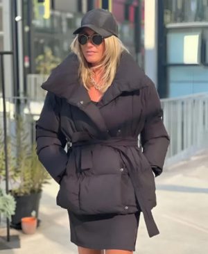 <h1 class="product_title entry-title">Winter Thickened Jacket Fashion Lapel Cotton Coat With Belt Warm Casual Top Outwear Women's Clothing</h1> - Image 4