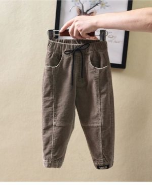 ⁦<h1 class="product_title entry-title">بنطلون كوردروي أنيق للأطفال ملابس شتوية</h1>⁩ - الصورة ⁦4⁩