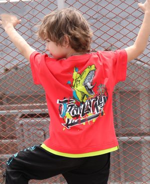 <h1 class="product_title entry-title">Dinosaur boy short sleeve T-shirt</h1> - Image 3