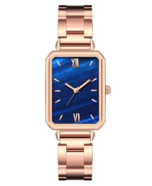 ⁦<h1 class="product_title entry-title">ساعة نسائية عصرية مربعة من الفولاذ مع حركة كوارتز</h1>⁩ - الصورة ⁦6⁩