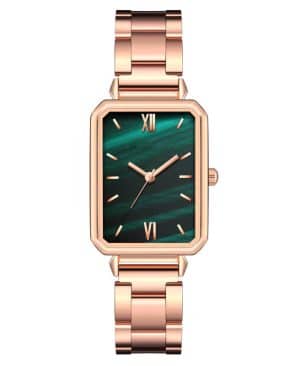 ⁦<h1 class="product_title entry-title">ساعة نسائية عصرية مربعة من الفولاذ مع حركة كوارتز</h1>⁩ - الصورة ⁦5⁩