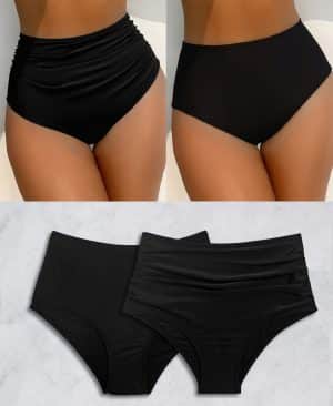 <h1 class="product_title entry-title">Womens 2-piece Set Of High-waisted Triangle Swim Trunks</h1> - Image 3