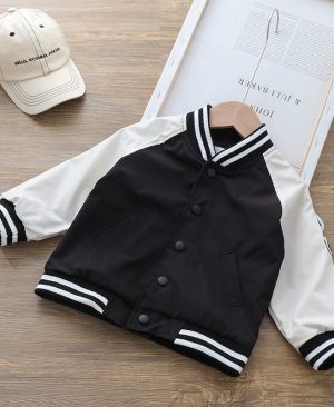 <h1 class="product_title entry-title">New Boys Handsome Baseball Uniform Coat Stand Collar Jacket</h1> - Image 4