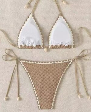 <h1 class="product_title entry-title">Women's Sexy Printed Multi-Color Drawstring Bikini Swimsuit</h1> - Image 3