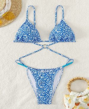 <h1 class="product_title entry-title">Women's Sexy Floral Print One-Piece Swimsuit Bikini</h1> - Image 3