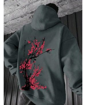 <h1 class="product_title entry-title">Men's Casual Printed Top Loose-fitting Hooded Sweatshirt</h1> - Image 6