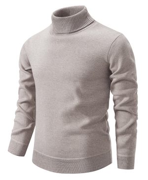 <h1 class="product_title entry-title">Men's Turtleneck Pullover Sweater Fashion</h1> - Image 7