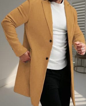 <h1 class="product_title entry-title">Classic Versatile Business-style High-end Single-breasted Casual Trench Coat</h1> - Image 8