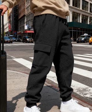 <h1 class="product_title entry-title">Men's Loose Fit Casual Sports Jacquard Outdoor Work Trousers For Commuting</h1> - Image 10