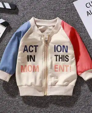 <h1 class="product_title entry-title">Boys And Girls Jackets Korean Baseball Uniforms Children's Babies Casual Western Style</h1> - Image 3