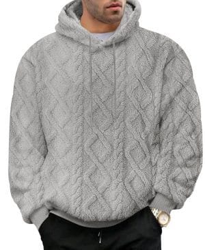 <h1 class="product_title entry-title">Men's Casual Jacquard Double-Sided Fleece Hoodie Top</h1> - Image 5