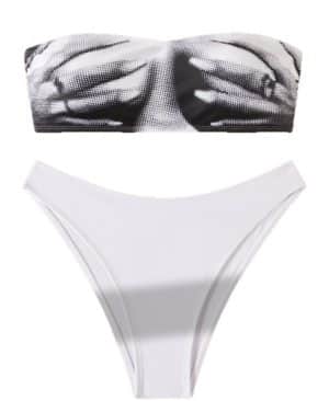 <h1 class="product_title entry-title">Tube-top Bikini Swimsuit Set For Women</h1> - Image 5