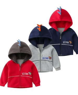 Fashionable Kids Warm Thick Hooded Jacket - Image 7