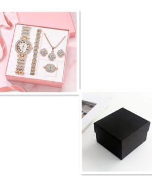 <h1 class="product_title entry-title">Full Diamond Luxury Bracelet Watch Suit Women's Quartz</h1> - Image 3