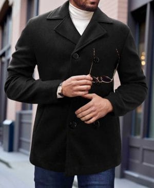 ⁦<h1 class="product_title entry-title">معطف رجال الأعمال غير الرسمي من الصوف</h1>⁩ - الصورة ⁦4⁩