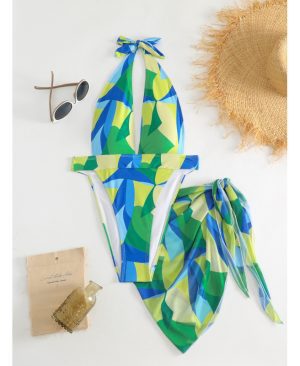 <h1 class="product_title entry-title">Sexy Lace-up Backless Beach Swimwear Skirt Set</h1> - Image 5