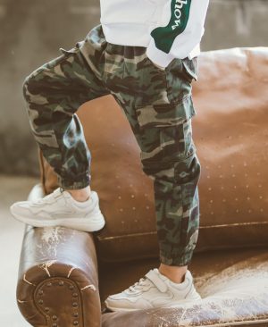 <h1 class="product_title entry-title">Children's Sports Military Camouflage Casual Trousers</h1> - Image 3