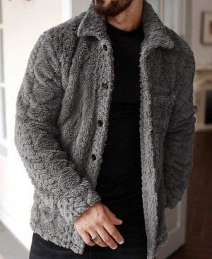 <h1 class="product_title entry-title">Retro-style Fashion Jacquard Tailored Wool Jacket With A Turn-down Collar</h1> - Image 7