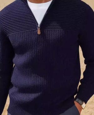 ⁦<h1 class="product_title entry-title">سويتر رجالي بياقة نصف سحاب</h1>⁩ - الصورة ⁦6⁩