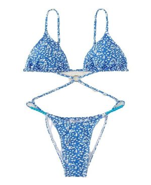 <h1 class="product_title entry-title">Women's Sexy Floral Print One-Piece Swimsuit Bikini</h1> - Image 4