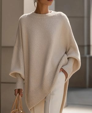 <h1 class="product_title entry-title">Thick Round Neck Women's Loose All-matching Knitted Pullover Sweater</h1> - Image 4