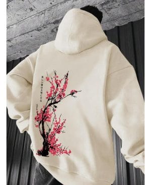 <h1 class="product_title entry-title">Men's Casual Printed Top Loose-fitting Hooded Sweatshirt</h1> - Image 5