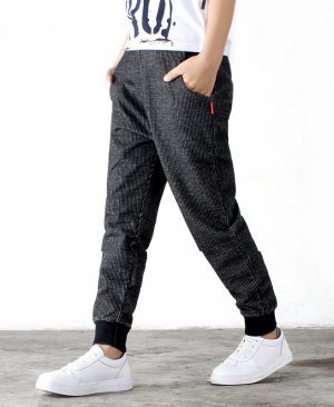 Boys' Trousers Girls' Knitted Children's Pants Casual Children's Jeans - Image 5