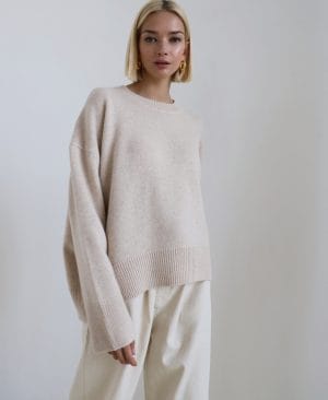 <h1 class="product_title entry-title">Thick Round Neck Women's Loose All-matching Knitted Pullover Sweater</h1> - Image 9