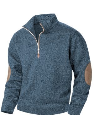 <h1 class="product_title entry-title">Men's Casual Jacquard Cardigan Sweater With Jointed Panels</h1> - Image 3