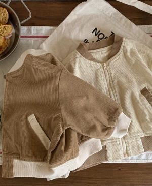 <h1 class="product_title entry-title">Kids' Overcoat Spring Clothing Japanese And Korean Corduroy</h1> - Image 6