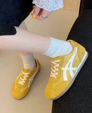 ⁦<h1 class="product_title entry-title">أحذية كورتز النسائية الجلدية ذات النعل السميك والشبكي القابل للتنفس</h1>⁩ - الصورة ⁦9⁩