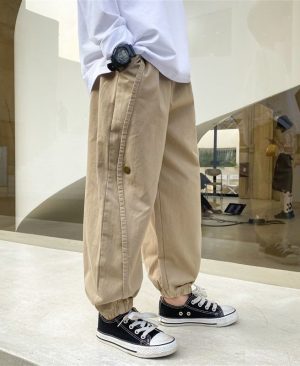 Boys Overalls Korean Style Children's Casual Loose - Image 1