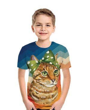 <h1 class="product_title entry-title">Casual 3D Printed Kids Short Sleeves</h1> - Image 8