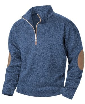 <h1 class="product_title entry-title">Men's Casual Jacquard Cardigan Sweater With Jointed Panels</h1> - Image 8