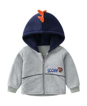 Fashionable Kids Warm Thick Hooded Jacket - Image 4
