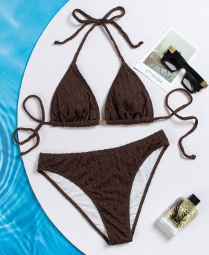 <h1 class="product_title entry-title">Metal Pendant Triangle-bra Bikini Swimsuit Set</h1> - Image 5