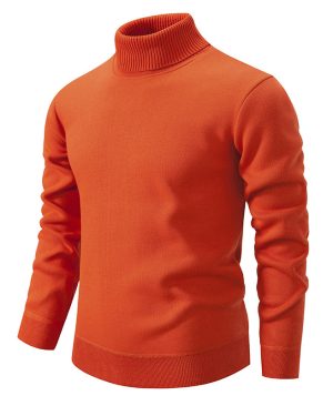 <h1 class="product_title entry-title">Men's Turtleneck Pullover Sweater Fashion</h1> - Image 9