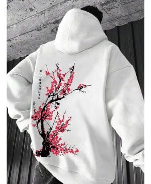 <h1 class="product_title entry-title">Men's Casual Printed Top Loose-fitting Hooded Sweatshirt</h1> - Image 3