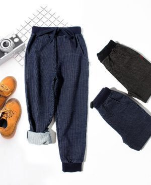 Boys' Trousers Girls' Knitted Children's Pants Casual Children's Jeans - Image 7