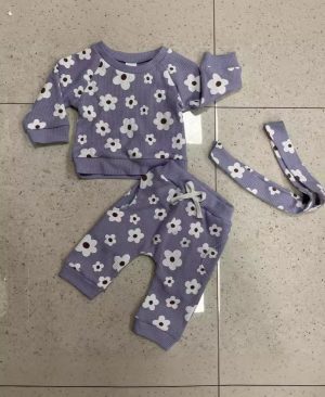 <h1 class="product_title entry-title">Personality New Waffle Print Sweater Suit</h1> - Image 5