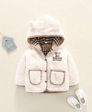 <h1 class="product_title entry-title">Lamb Cashmere Thickened Coat Girl's Cotton-padded Jacket</h1> - Image 3