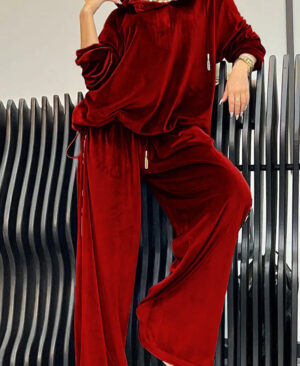 <h1 class="product_title entry-title">Loose Casual Two-piece Suit Leopard Print Hoodie And Pants Suit For Women</h1> - Image 7