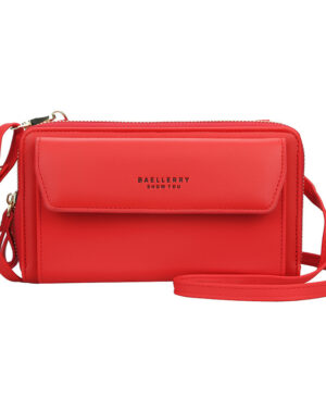 Ladies Long Wallet Double Zipper Large Capacity Diagonal Bag - Image 5