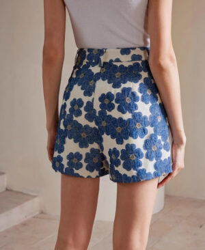 ⁦<h1 class="product_title entry-title">شورتات نسائية مزخرفة بالأزهار</h1>⁩ - الصورة ⁦5⁩