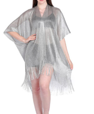 <h1 class="product_title entry-title">Mesh Gold Silver And Silk Beach Transparent Sun Protection Cover</h1> - Image 4