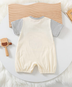 <h1 class="product_title entry-title">Cartoon Bear Print Baby Short Sleeve Rompers</h1> - Image 7